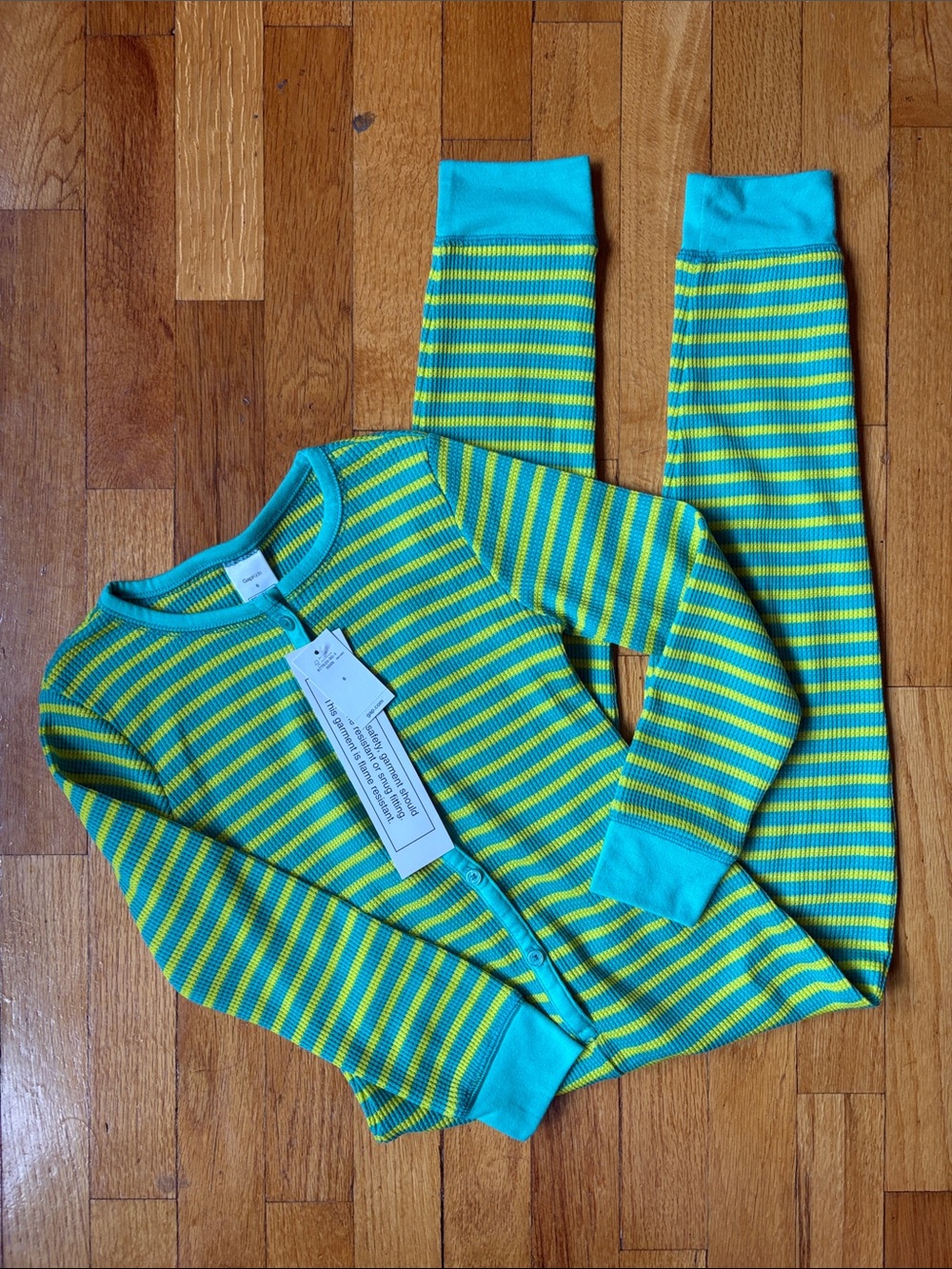 NWT Gap Kids Unisex Thermal Footless Pajama/Warm Onesie - Size 6